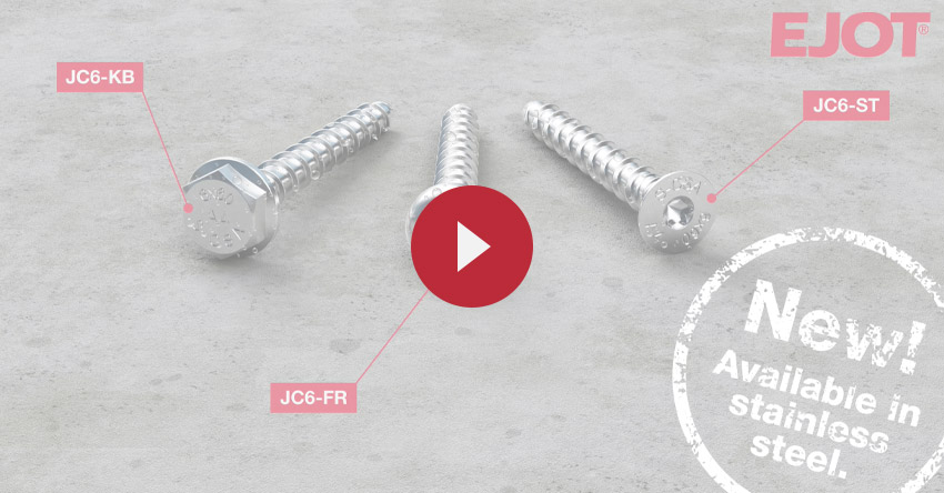 EJOT® stainless steel concrete screw JC6
